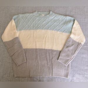 NWOT Sew In Love Colorblock Sweater
